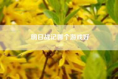 明日战记哪个游戏好