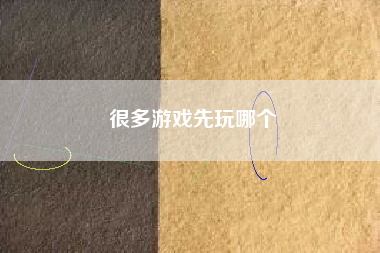 很多游戏先玩哪个