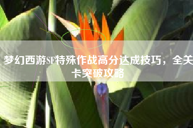 梦幻西游SF特殊作战高分达成技巧，全关卡突破攻略