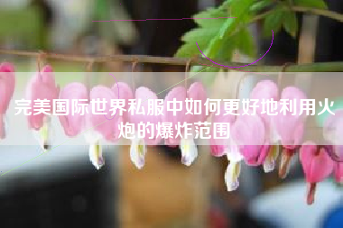完美国际世界私服中如何更好地利用火炮的爆炸范围