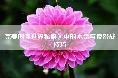 完美国际世界私服》中的水雷与反潜战技巧