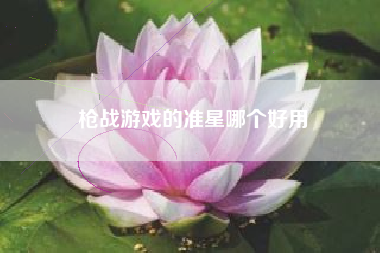 枪战游戏的准星哪个好用