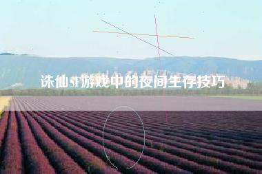 诛仙SF游戏中的夜间生存技巧