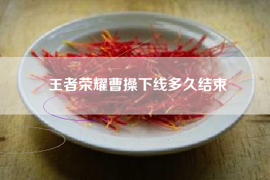 王者荣耀曹操下线多久结束