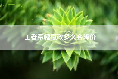 王者荣耀嬴政多久会降价