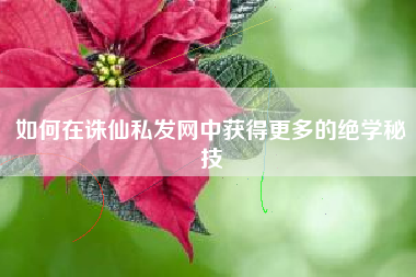 如何在诛仙私发网中获得更多的绝学秘技