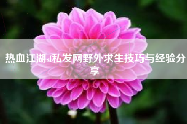 热血江湖sf私发网野外求生技巧与经验分享