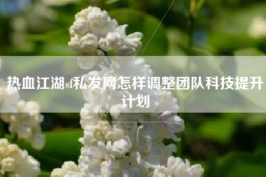热血江湖sf私发网怎样调整团队科技提升计划