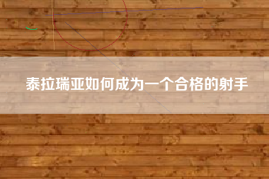 泰拉瑞亚如何成为一个合格的射手