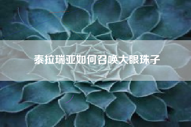 泰拉瑞亚如何召唤大眼珠子