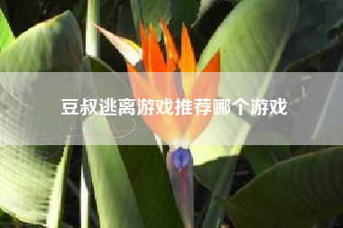 豆叔逃离游戏推荐哪个游戏
