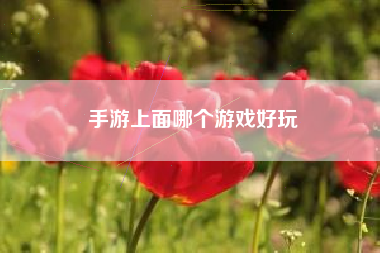 手游上面哪个游戏好玩