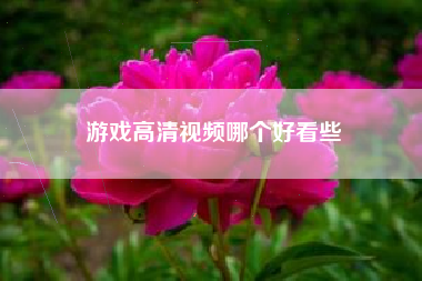 游戏高清视频哪个好看些