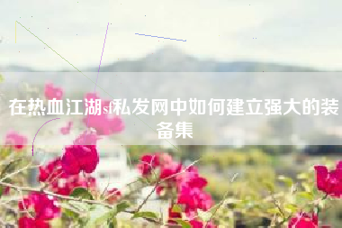 在热血江湖sf私发网中如何建立强大的装备集