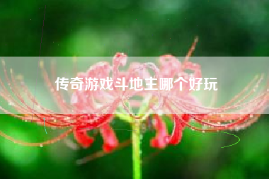 传奇游戏斗地主哪个好玩