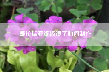 泰拉瑞亚终极镜子如何制作