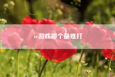 vr游戏哪个最难打