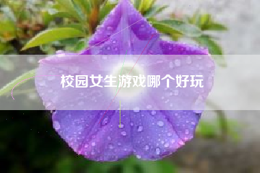 校园女生游戏哪个好玩
