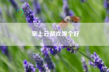 掌上云游戏哪个好