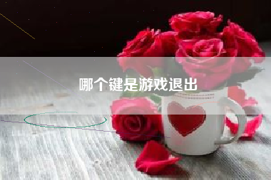 哪个键是游戏退出