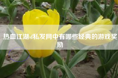 热血江湖sf私发网中有哪些经典的游戏奖励