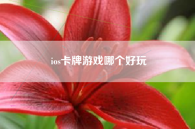 ios卡牌游戏哪个好玩