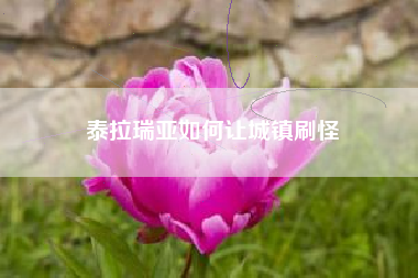 泰拉瑞亚如何让城镇刷怪