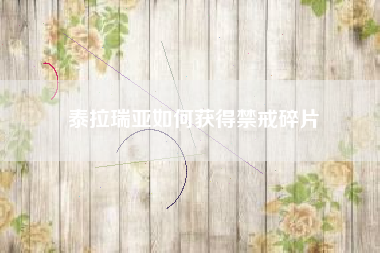 泰拉瑞亚如何获得禁戒碎片