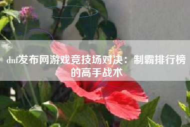 dnf发布网游戏竞技场对决：制霸排行榜的高手战术