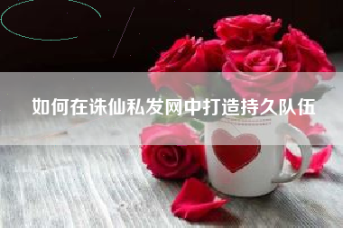 如何在诛仙私发网中打造持久队伍