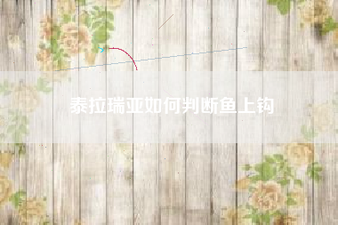 泰拉瑞亚如何判断鱼上钩