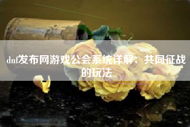 dnf发布网游戏公会系统详解：共同征战的玩法