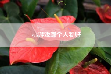 syb游戏哪个人物好