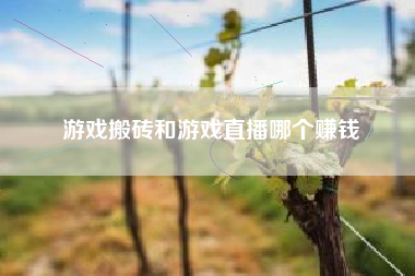 游戏搬砖和游戏直播哪个赚钱
