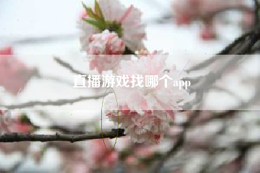 直播游戏找哪个app