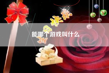能哪个游戏叫什么