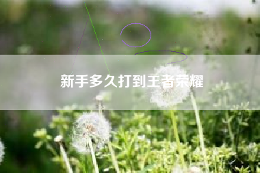 新手多久打到王者荣耀