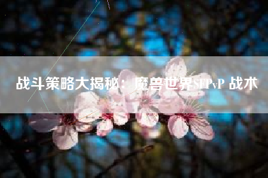 战斗策略大揭秘：魔兽世界SFPvP 战术