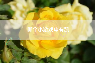 哪个小游戏中有凯