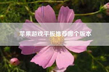 苹果游戏平板推荐哪个版本