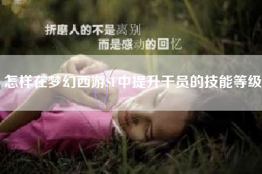 怎样在梦幻西游SF中提升干员的技能等级