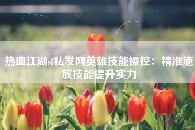 热血江湖sf私发网英雄技能操控：精准施放技能提升实力