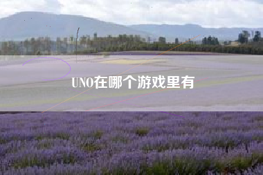 UNO在哪个游戏里有