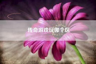 传奇游戏玩哪个区