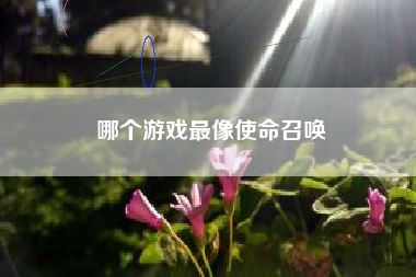哪个游戏最像使命召唤