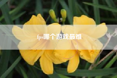 fps哪个游戏最难