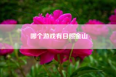 哪个游戏有日照金山
