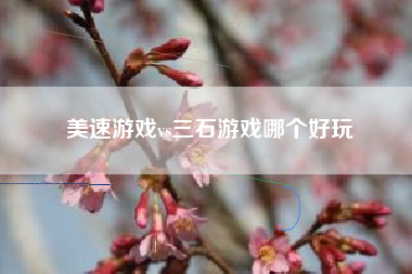 美速游戏vs三石游戏哪个好玩