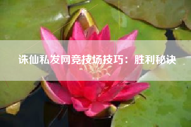 诛仙私发网竞技场技巧：胜利秘诀