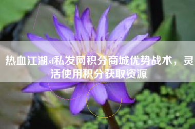 热血江湖sf私发网积分商城优势战术，灵活使用积分获取资源